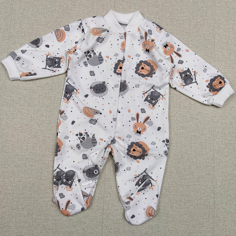 

Человечек интерлок PaMaYa 9-53-18 56 см молочный с принтом