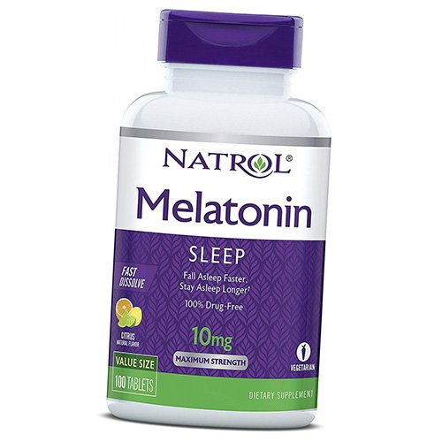 

Мелатонин быстрорастворимый, Melatonin Fast Dissolve 10, Natrol 100таб Цитрус (72358010)