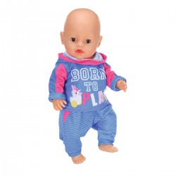 

Набор одежды для куклы BABY BORN - СПОРТИВНЫЙ КОСТЮМ ДЛЯ БЕГА (на 43 cm, голубой)