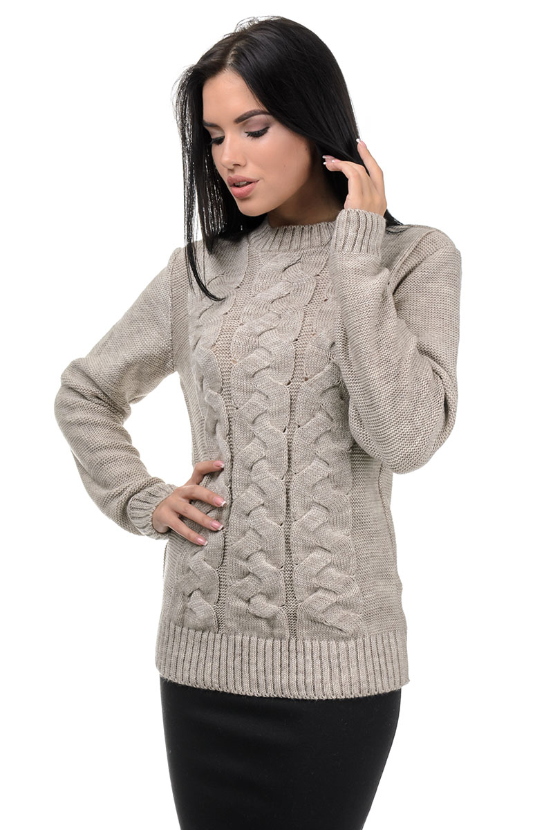 

Fashions • Свитер Wayett Fashions 42-48 светло-бежевый (8745-нс)
