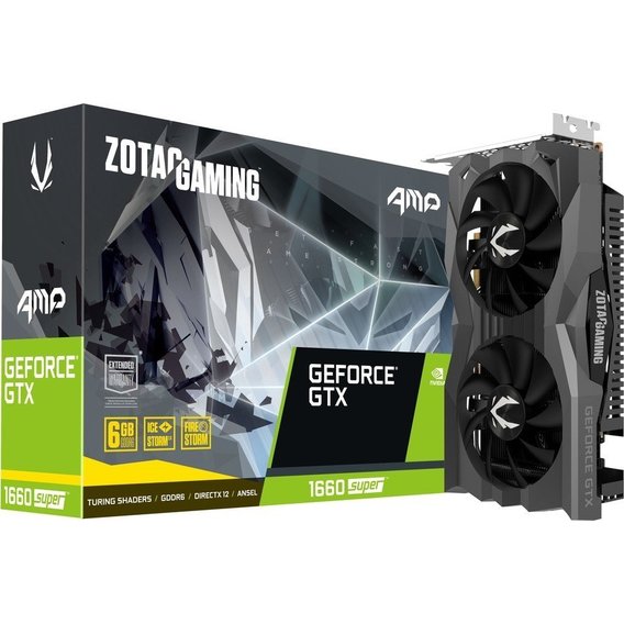 

Видеокарта GeForce GTX 1660 Super 6Gb GDDR6 Zotac SUPER AMP (ZT-T16620D-10M)