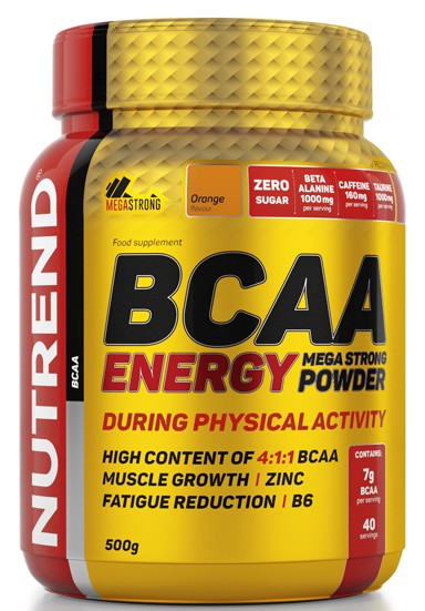 

Аминокислоты Nutrend BCAA Energy Mega Strong Powder Апельсин (500 г)