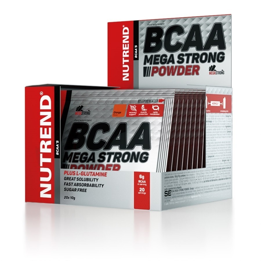 

Аминокислоты Nutrend BCAA Mega Strong Powder Апельсин (20х10 г)