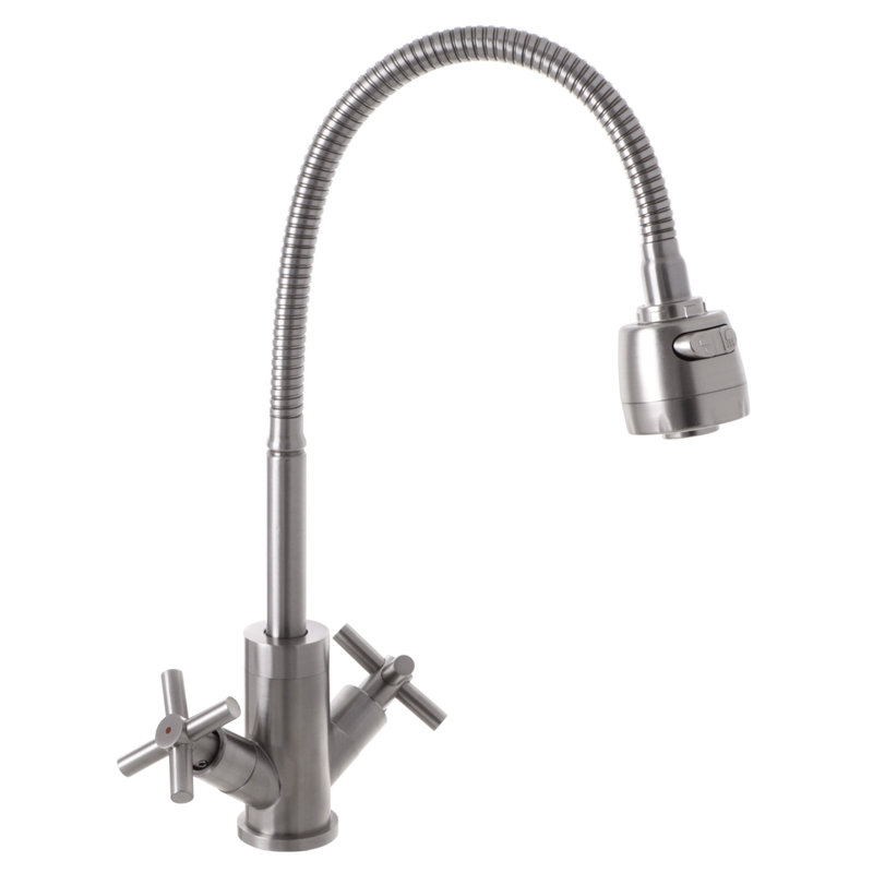 

Смеситель для кухни с гибким изливом MIXXUS DVE 011 (SS2823)