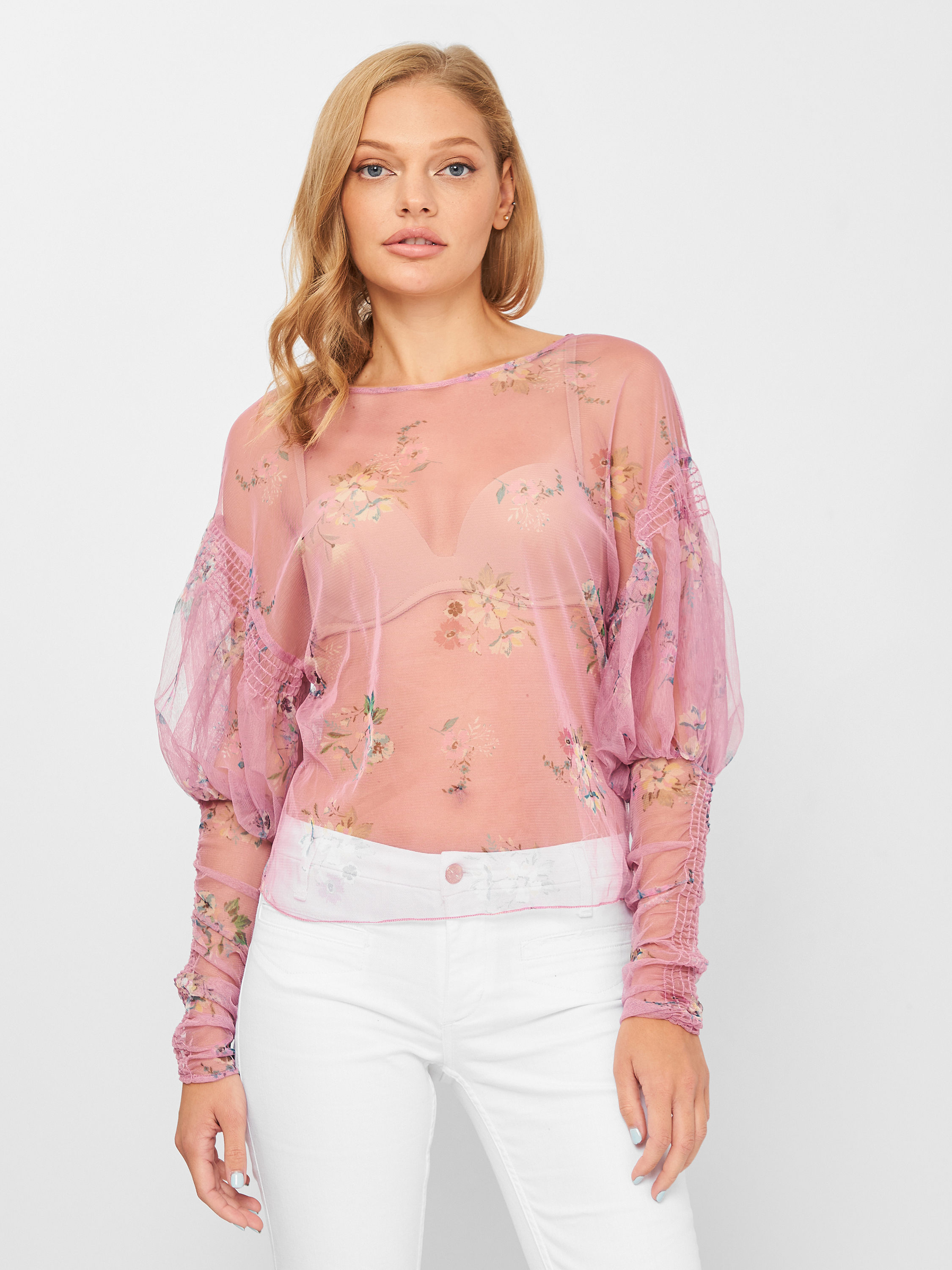 

Блузка Zara 0594-204_612  Розовая, Блузка Zara 0594-204_612 M Розовая