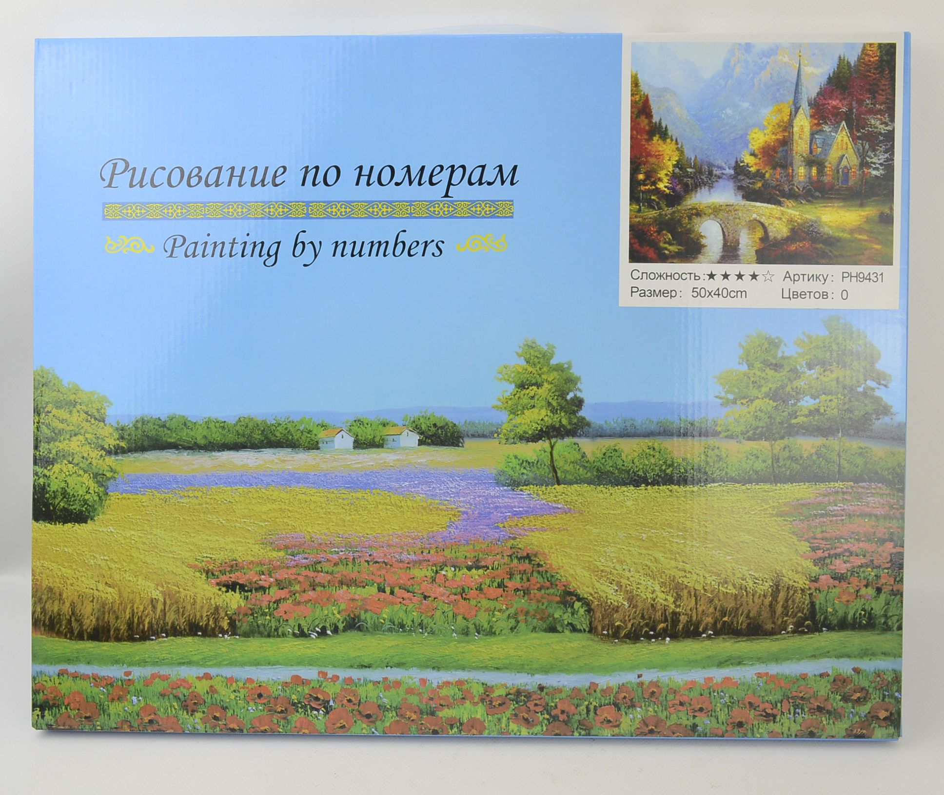 

Картина по номерам в коробке 40х50см Загородний доми PH9431
