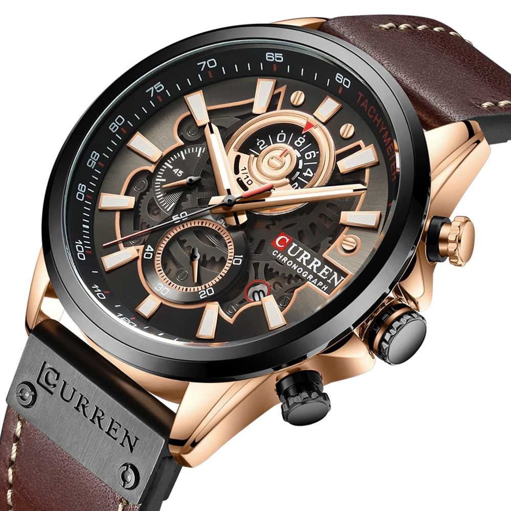 

Часы Curren 8380 Black-Cuprum-Dark Brown