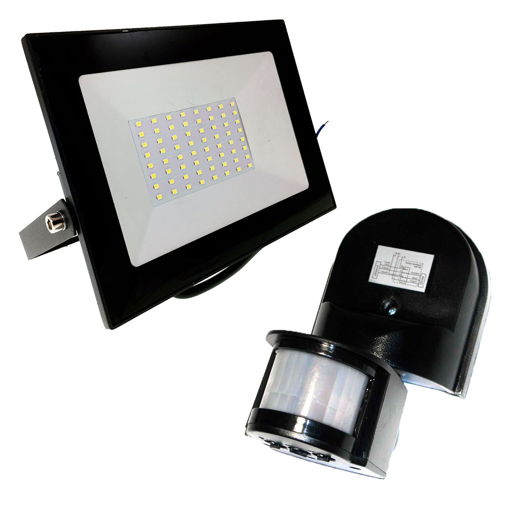 

Комплект Прожектор LED Slim 50W+Датчик движения ДД-008