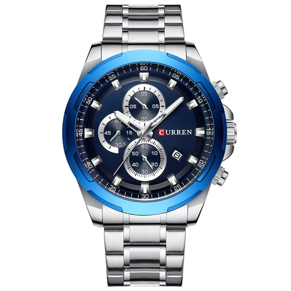 

Часы Curren 8354 Silver-Blue