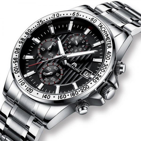 

Часы Megalith 8033M Silver-Black