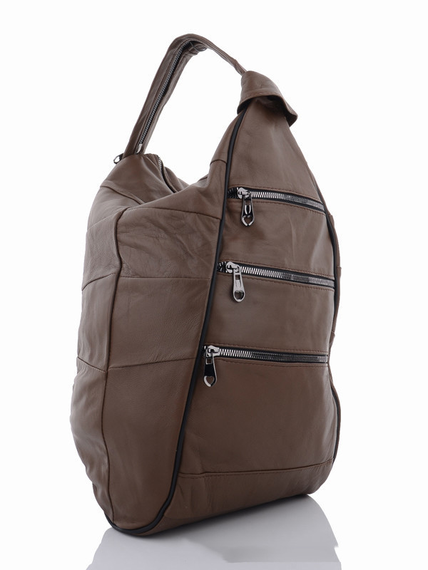 

Рюкзаки женские деми Prime 00-00009610 Коричневый р.35x24x9