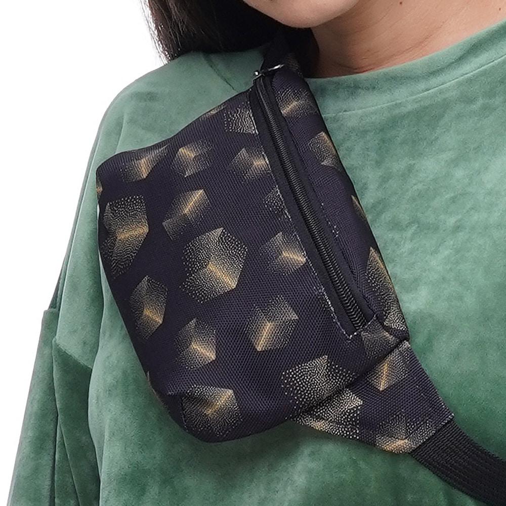 

Сумка на пояс (бананка) для подростков Tiger Ficsi Print Кубики желтые