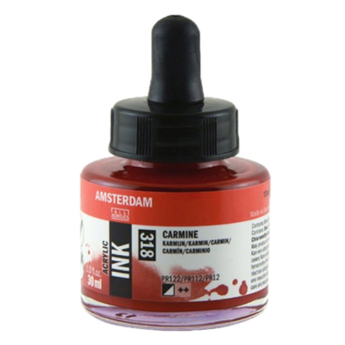 

Туш акрилова AMSTERDAM INK (318) Карміновий, 30мл, Royal Talens (17203180)
