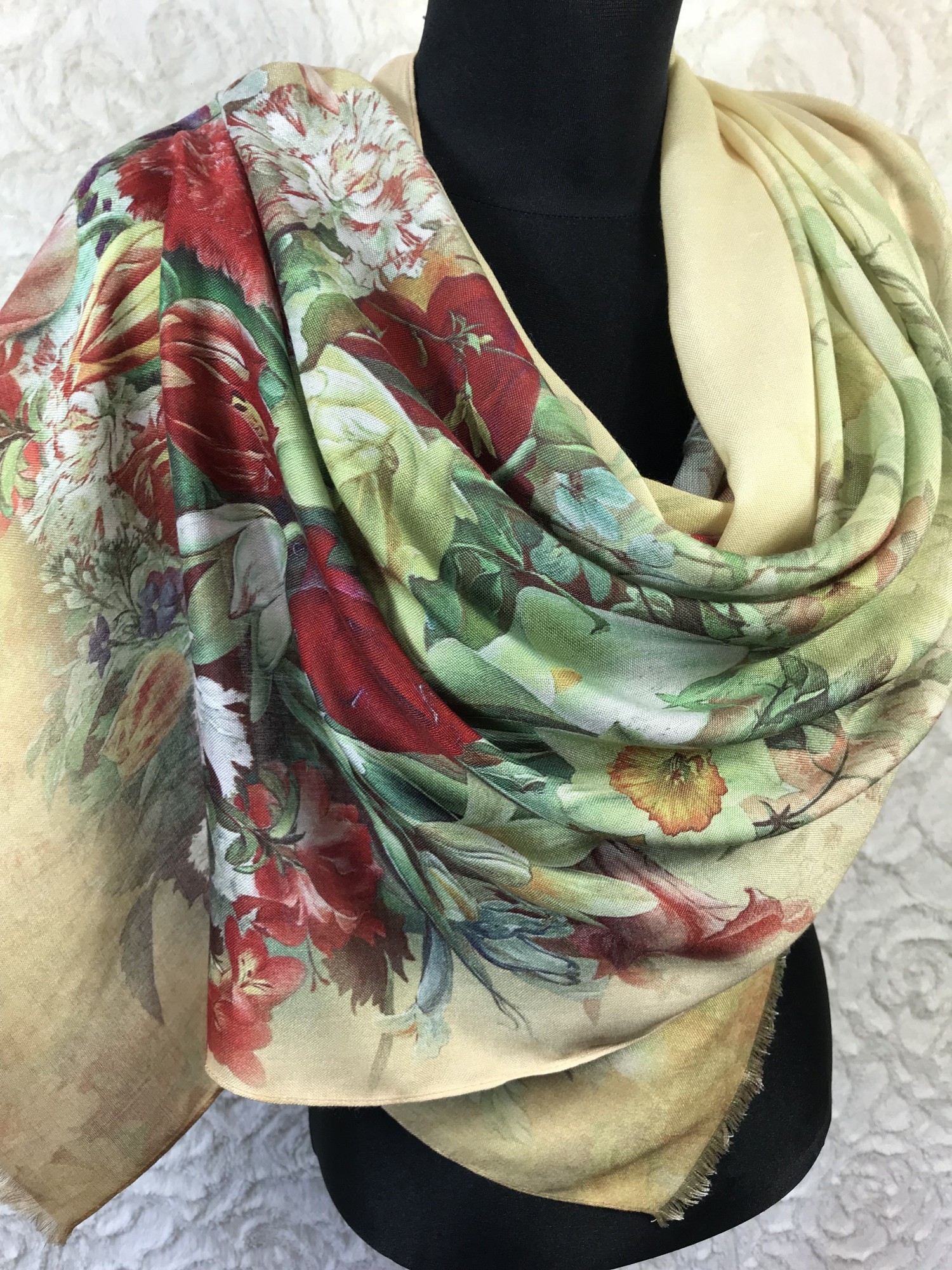 

Шарф ASHMA 150*70 см женский красочный с цветами