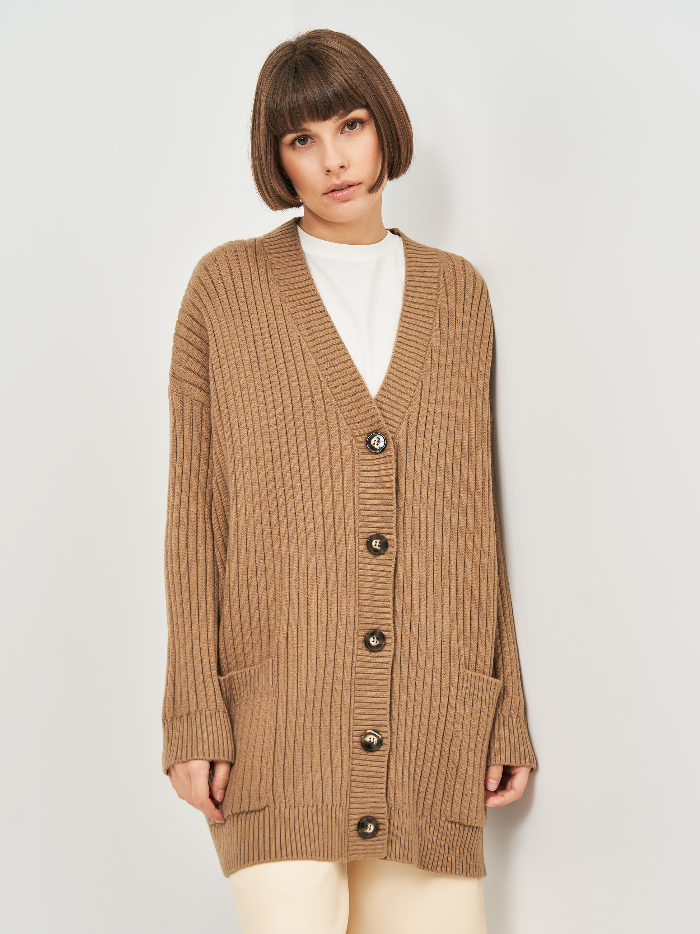 

Кардиган Zara 9667/009/704 M Светло-коричневый