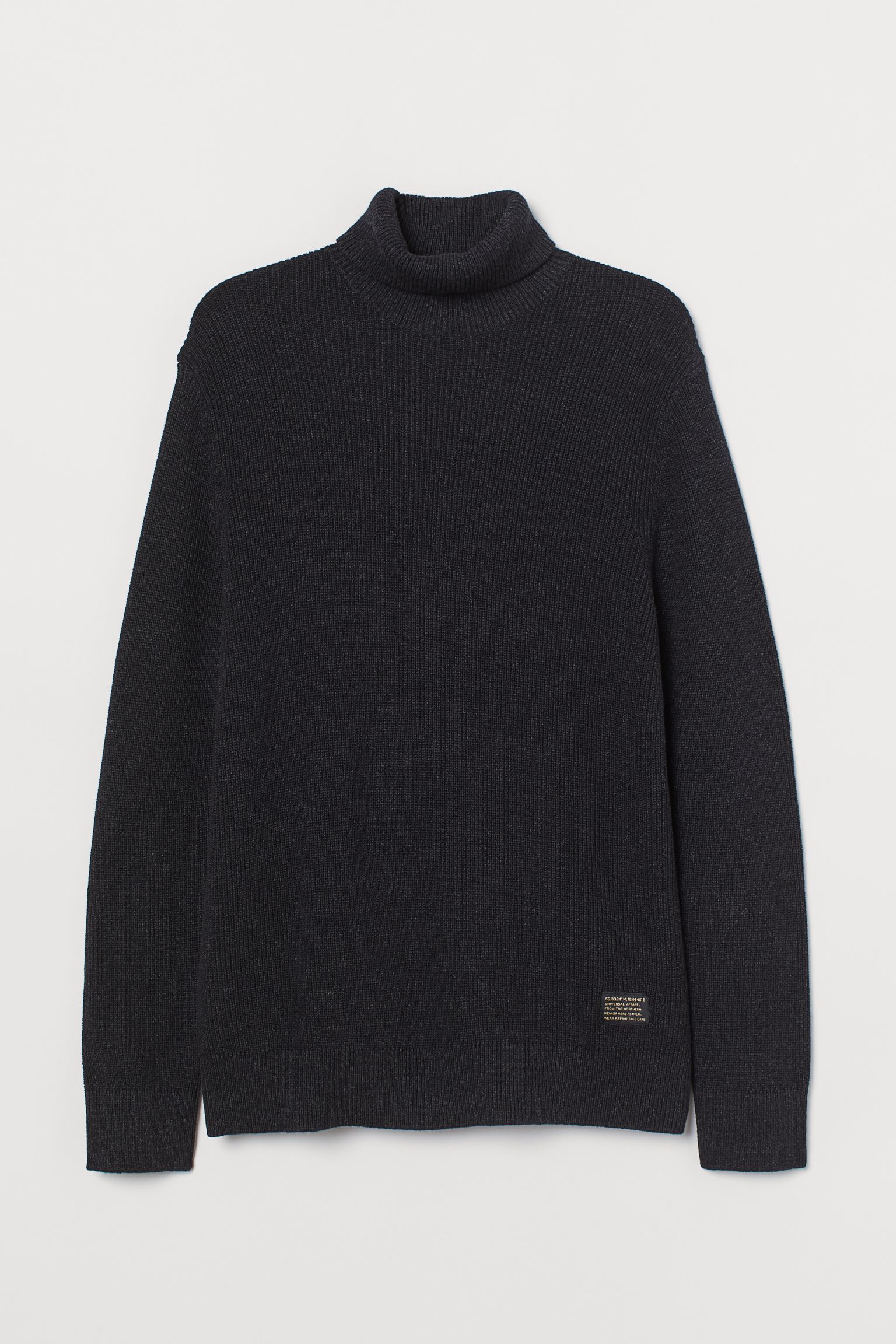 

Свитер H&M XL черный 1098895752
