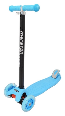 

Детский четырехколесный самокат Scooter Maxi голубой (светящиеся колеса)