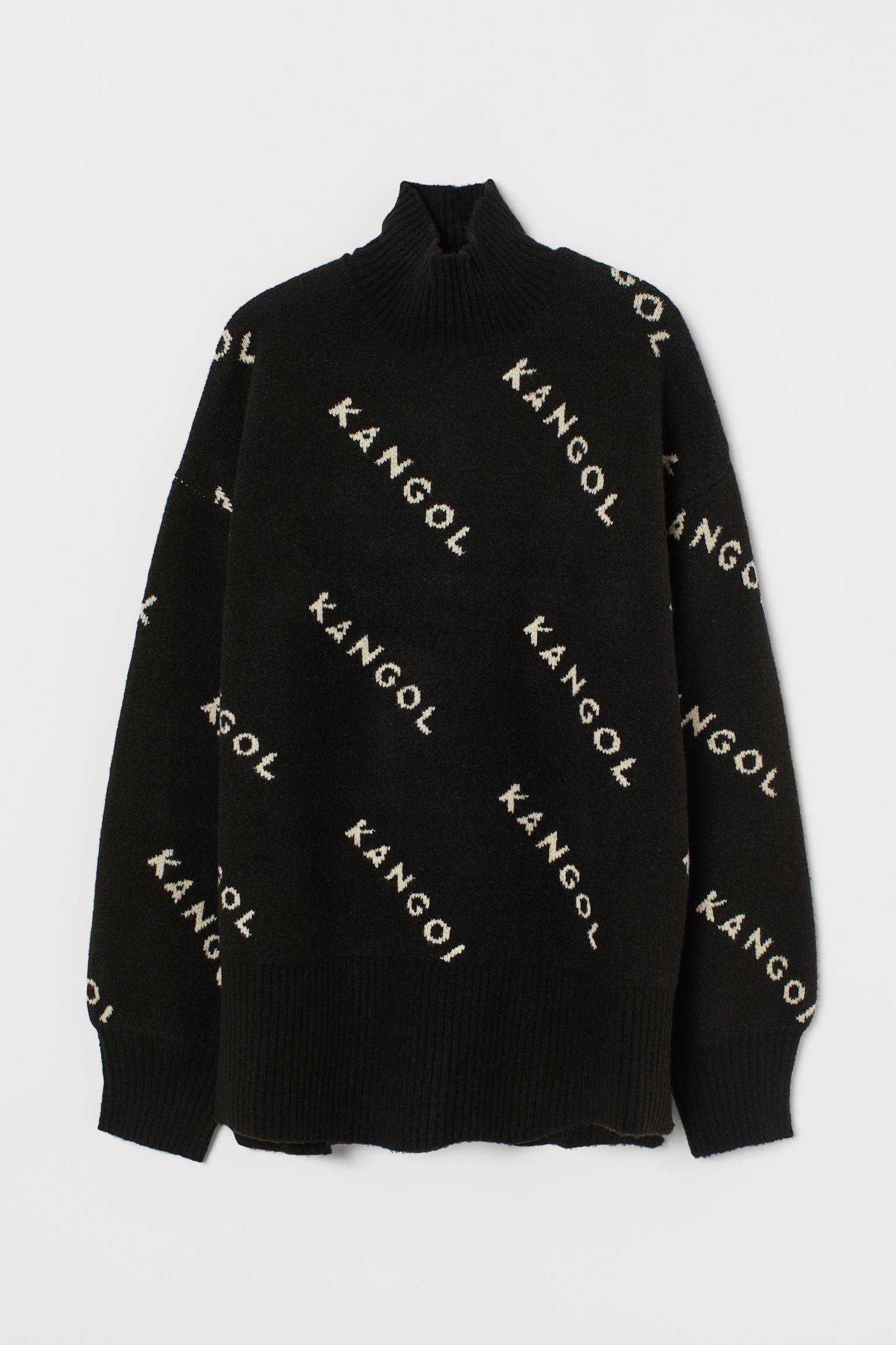 

Свитер H&M M черный 18029347932