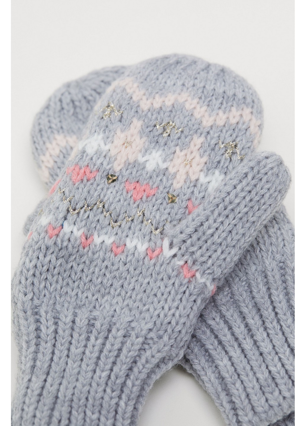 

Перчатки H&M 104 Серый 0706642_вар.роз.полос