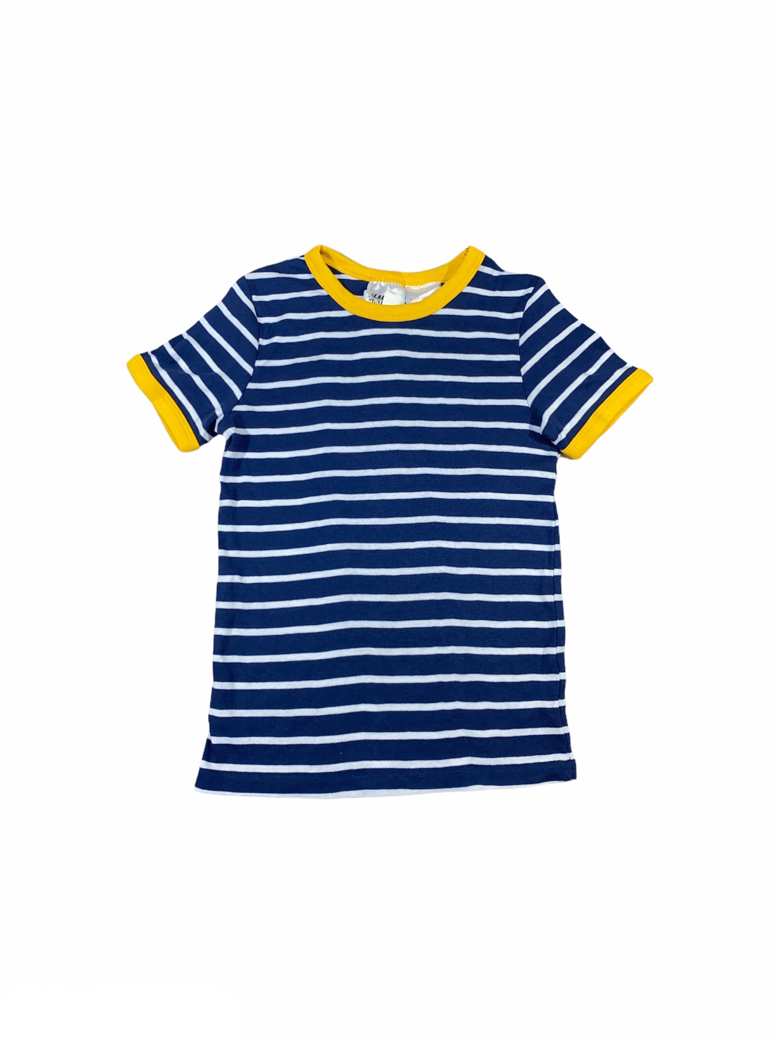 

Футболка H&M 110/116 Синий 04685911_жол.ворот.син.бел.пол.