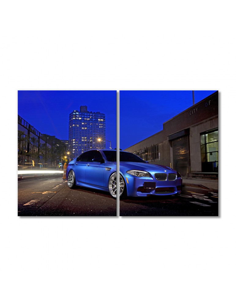 

Модульная картина Artel «БМВ M5 авто синий» 2 модуля 60x90 см