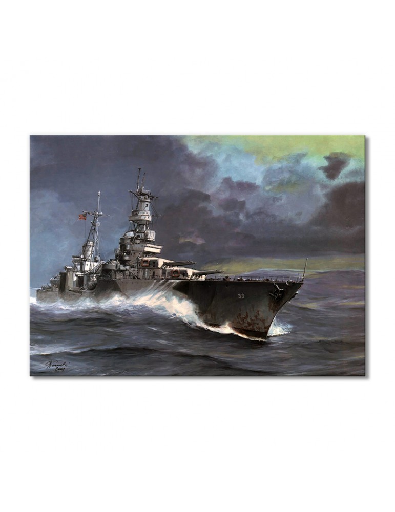 

Модульная картина Artel «Боевой корабль в шторм» 1 модуль 60x90 см