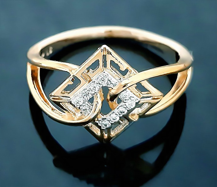 

Кольцо Xuping с цирконами Медицинское золото Позолота 18К Ширина 13 мм. хк-529 Размер 17