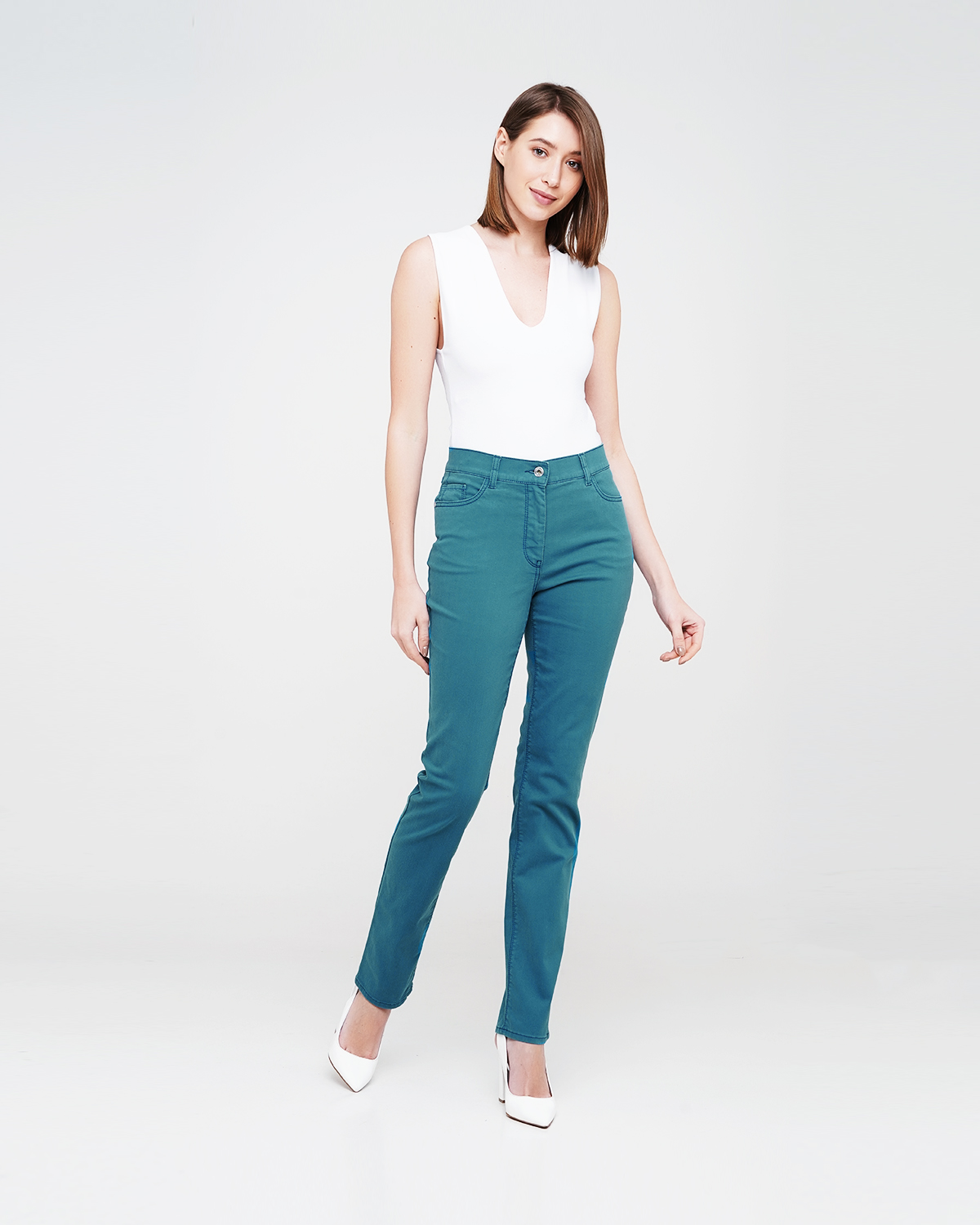

Брюки жіночі Mona Lisa slim fit Lagrand 38 зелений (11-1832)