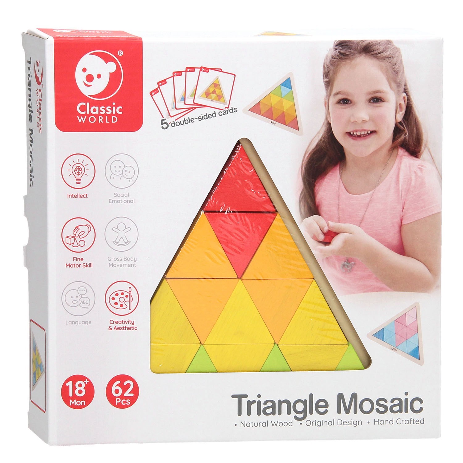 

Деревянная игрушка Classic World Треугольная мозаика (3729)