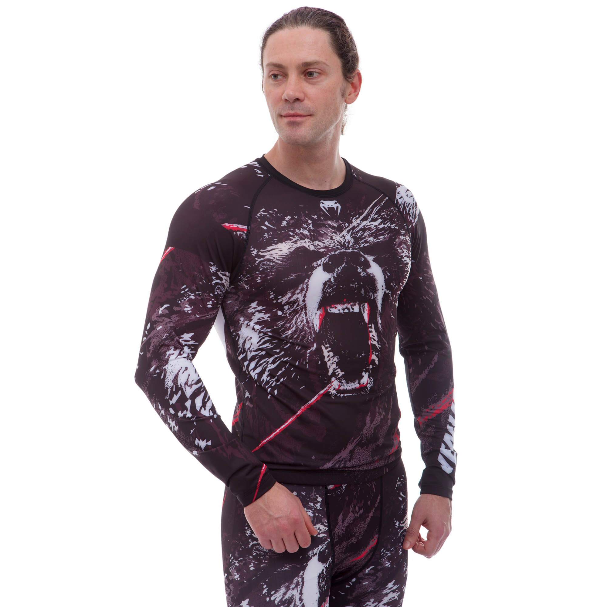 

Рашгард с длинным рукавом Venum GRIZZLY 9505 (PL, эластан, р-р L 46-48 , черный)