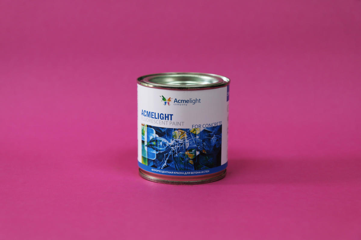 

Флуоресцентная краска по бетону AcmeLight Fluorescent paint for Concrete зеленая 0,25 л