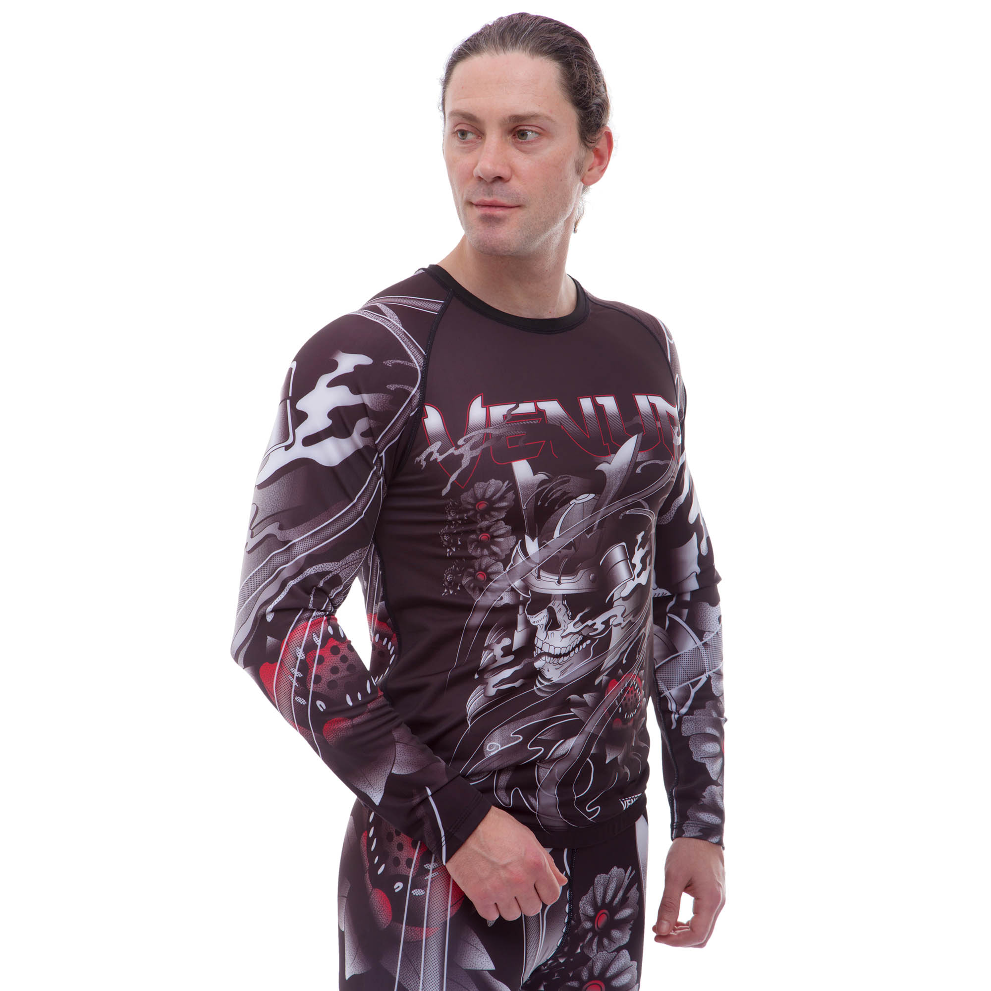 

Рашгард с длинным рукавом Venum SAMURAI SKULL 9501 (PL, эластан, р-р XXL 50-52 , черный)
