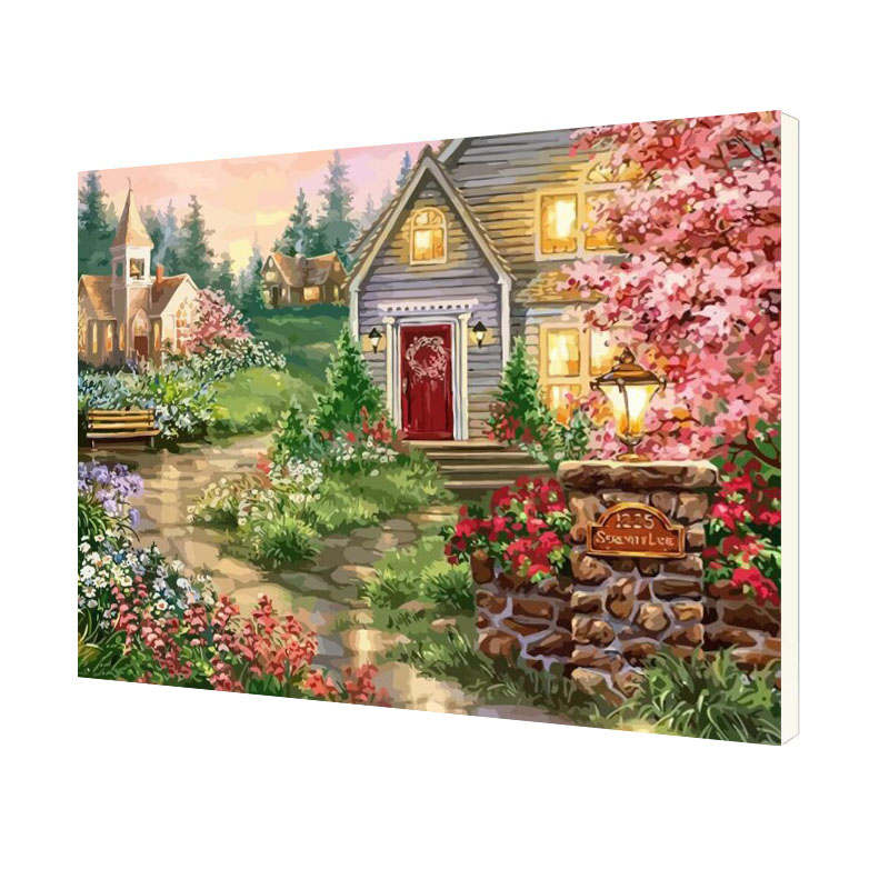 

Картина по номерам Lesko DIY RSB8304 "Голландская деревушка" 40х50 см