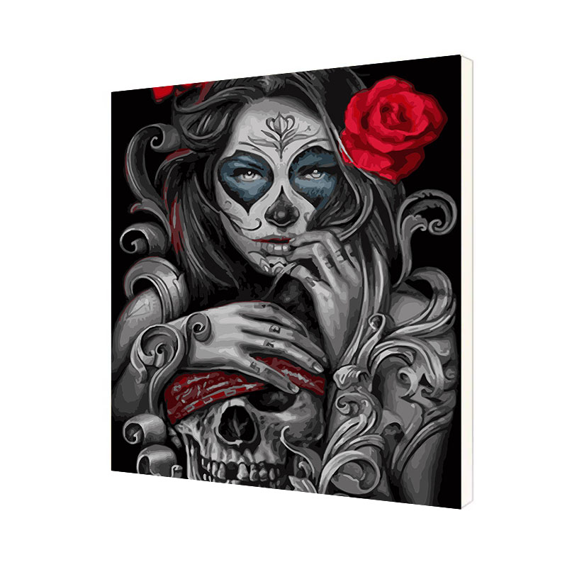 

Картина по номерам Lesko DIY WH-80629 "La Muerte" 40*50 см