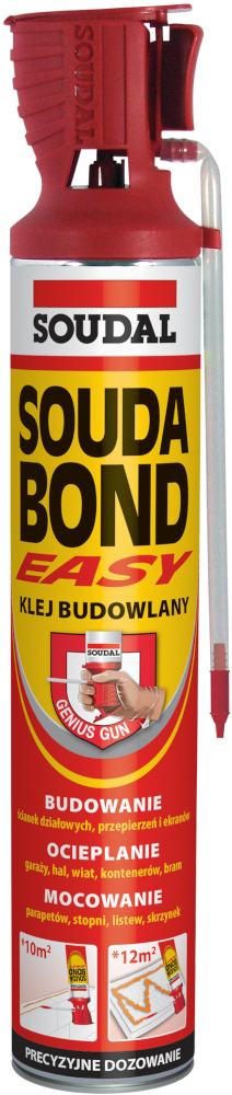 

Монтажная Пена-Клей Для Пенопласта 750 мл Ручного Применения Soudabond Easy с аппликатором GENIUS GUN