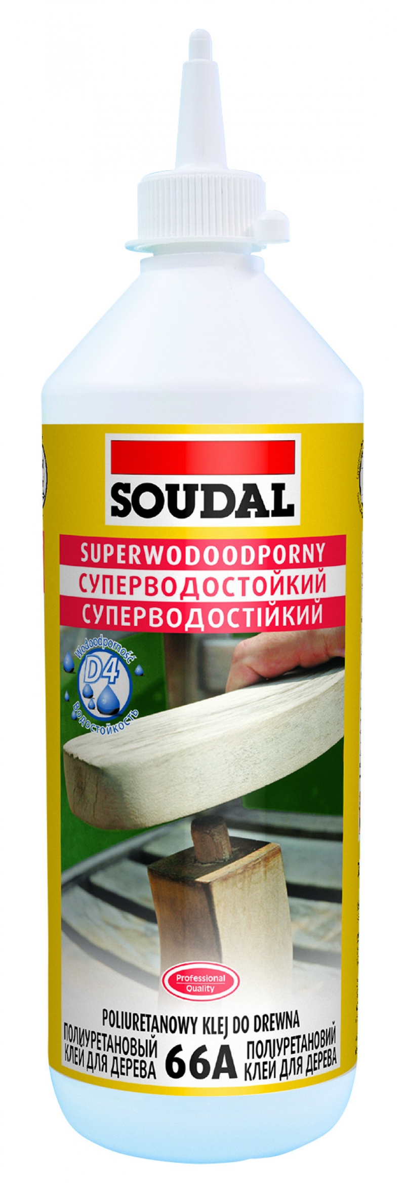 

Клей Полиуретановый Водостойкий Для Дерева 66А 750 мл SOUDAL