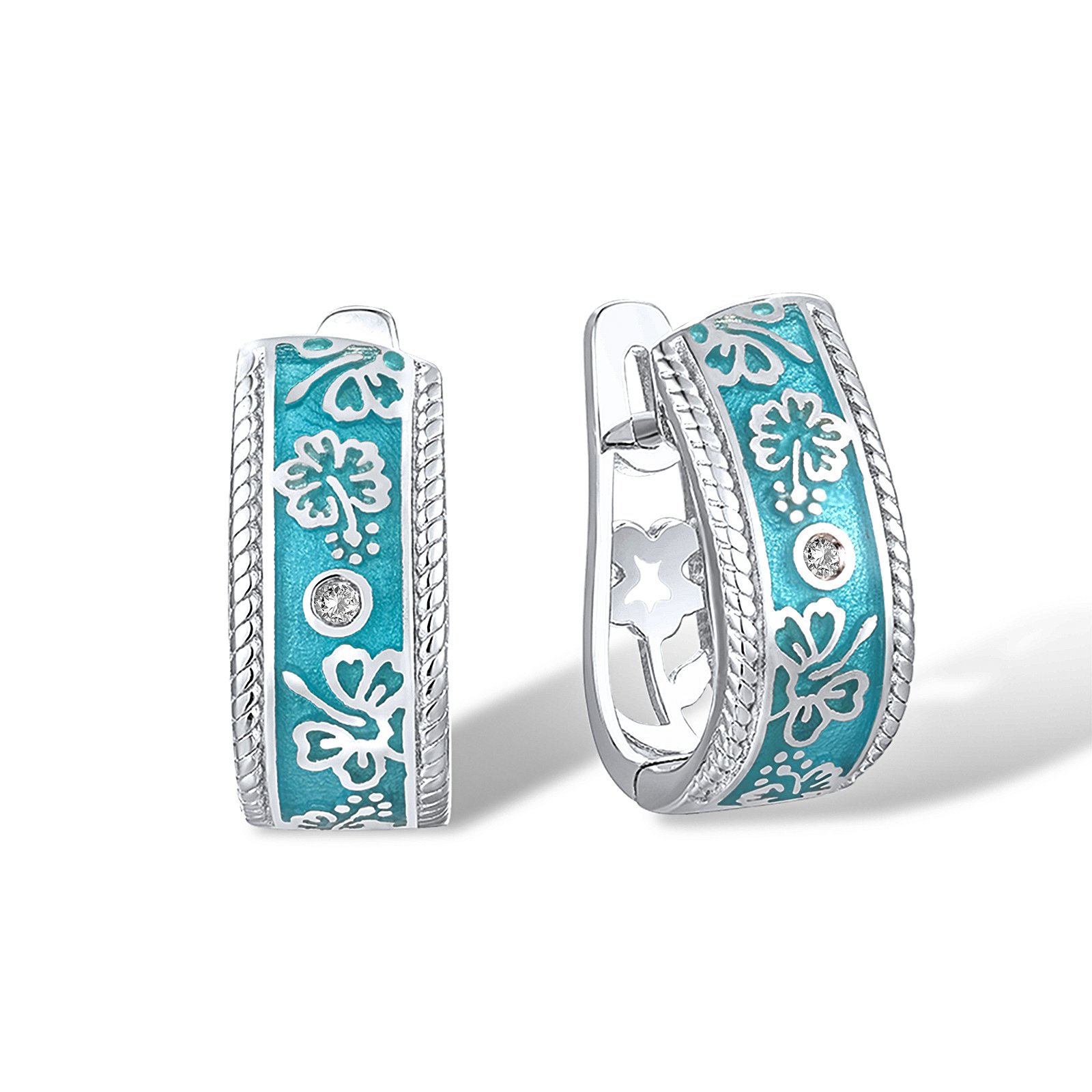 

Серьги из серебра с эмалью 1759288
