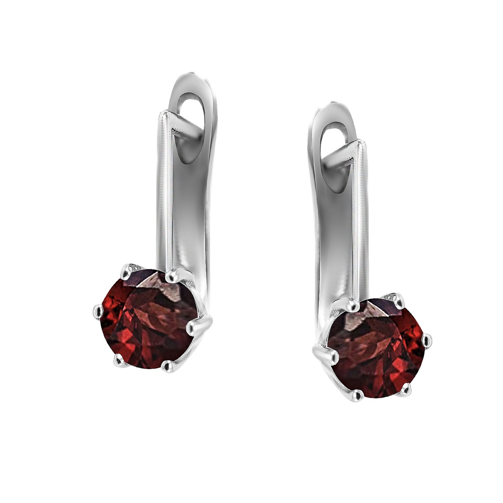 

Серьги из серебра с гранатами 145168