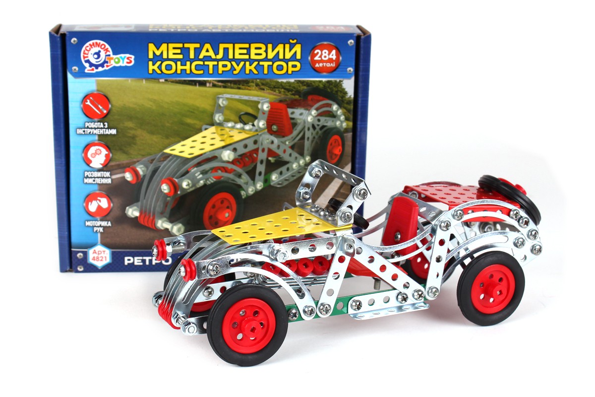 

Конструктор металл. "Ретро Автомобиль" Технок