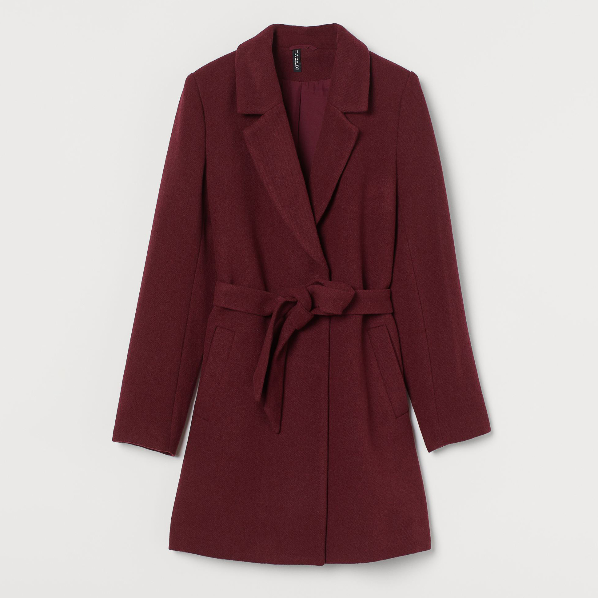 

Пальто H&M 2608-8761482  Бордовое, Пальто H&M 2608-8761482 L Бордовое