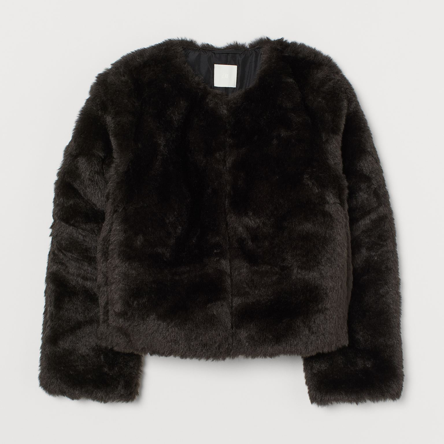 

Полушубок H&M 908-9326812 S Черный