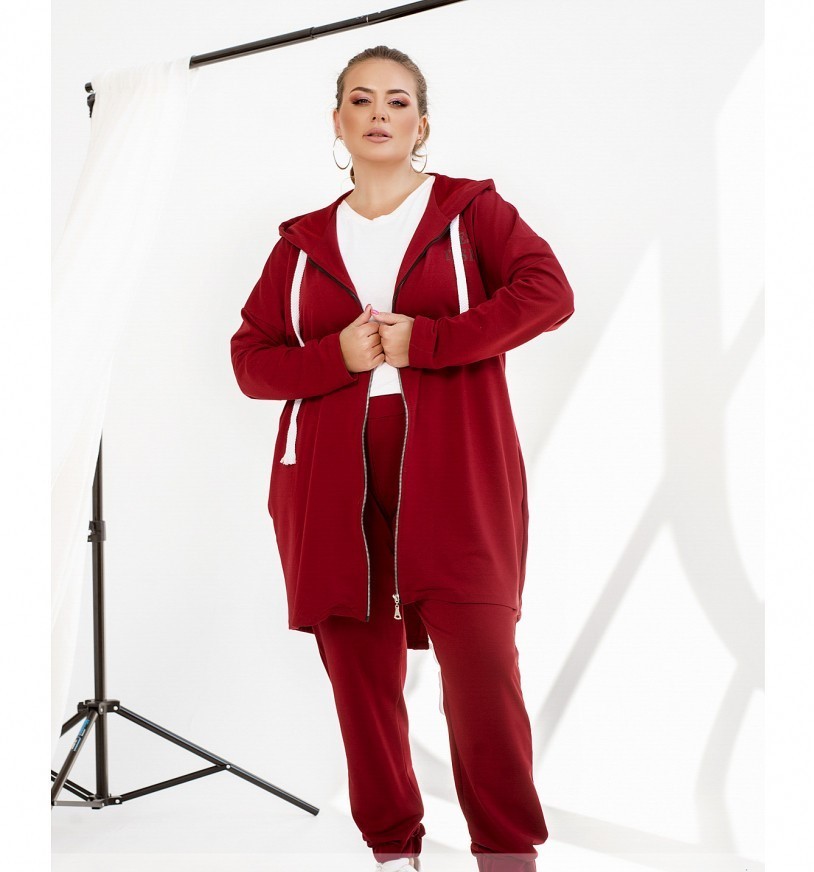 

Спортивний костюм Minova 21068 - Червоний, Спортивний костюм Minova 21068 54-56 Червоний