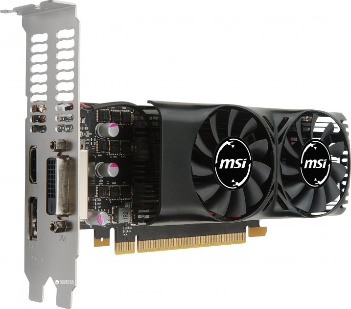 

MSI PCI-Ex GeForce GTX 1050 Ti 4GT Low Profile 4GB GDDR5 (128bit) (1290/7008) (DVI, HDMI, DisplayPort) (GTX 1050 TI 4GT LP)