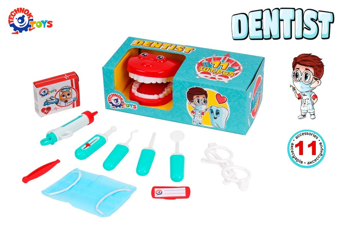 

Набор стоматолога ТехноК "Dentist" 11 деталей 7341