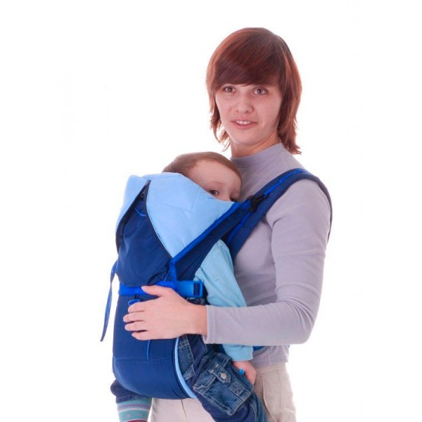 

Рюкзак-кенгуру для переноски детей Чудо-Чадо BabyActive Lux Синий