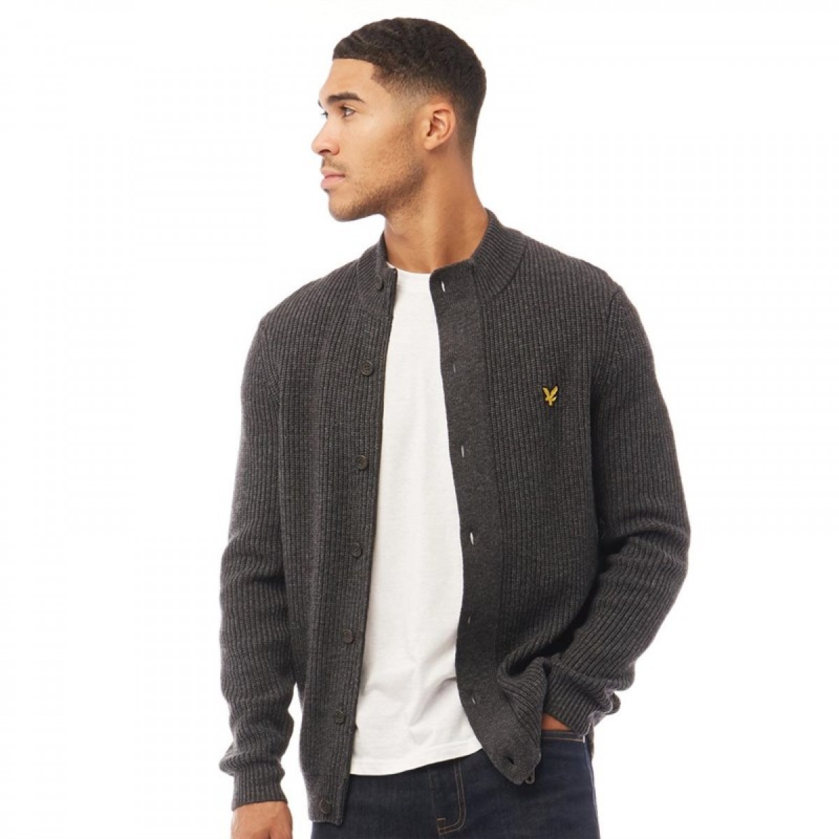 

Джемпер Lyle And Scott Vintage Zip Through Funnel Neck Cardigan Charcoal Marl Charcoal Marl, XS (42)