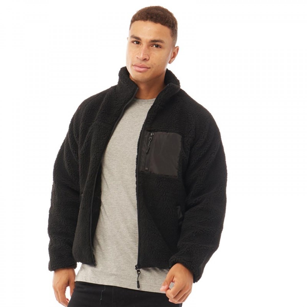 

Куртка Brave Soul Westley Borg Funnel Neck Black Black, S (44)