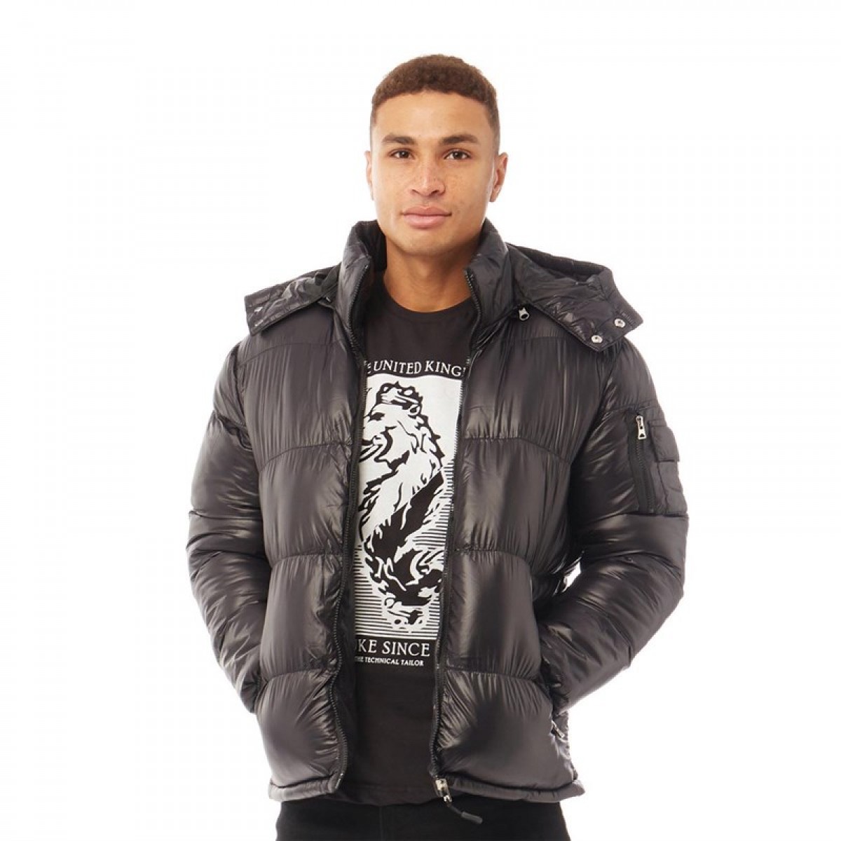 

Зимняя куртка Brave Soul Jared Padded Funnel Neck Black Black,  (48, Зимняя куртка Brave Soul Jared Padded Funnel Neck Black Black, L (48)