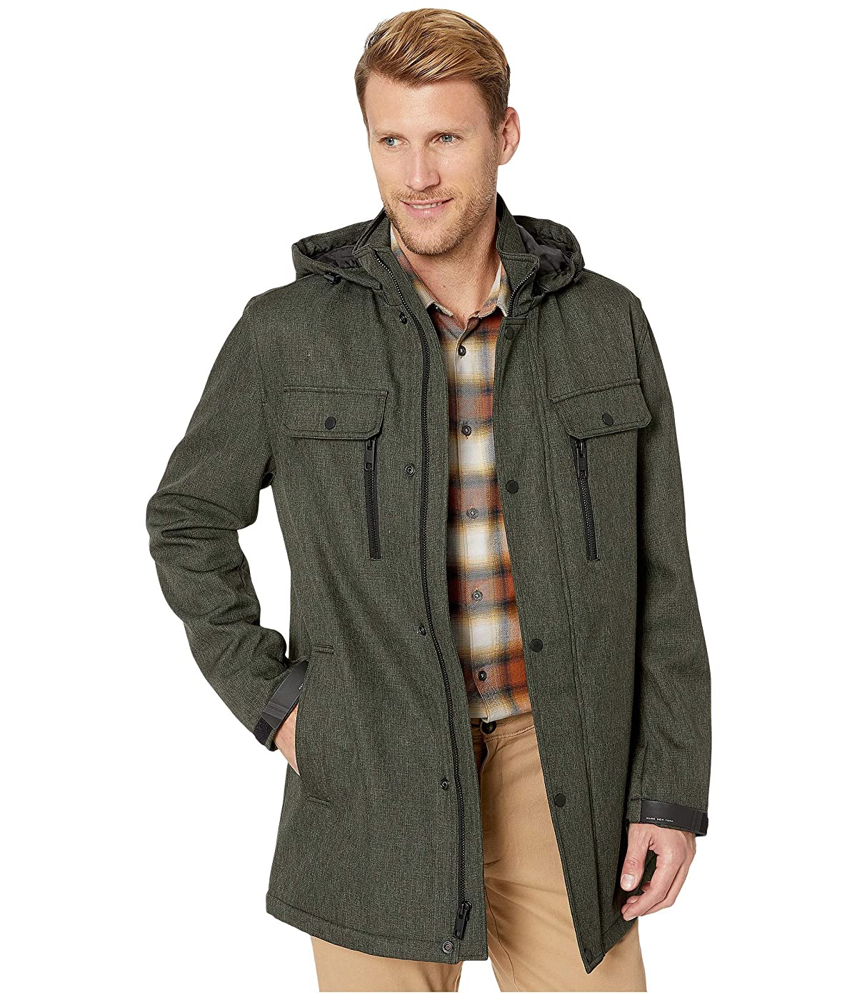 

Парка Marc New York by Andrew Marc Melange Tech Mid Length Hooded Jacket Forest, XL (50)