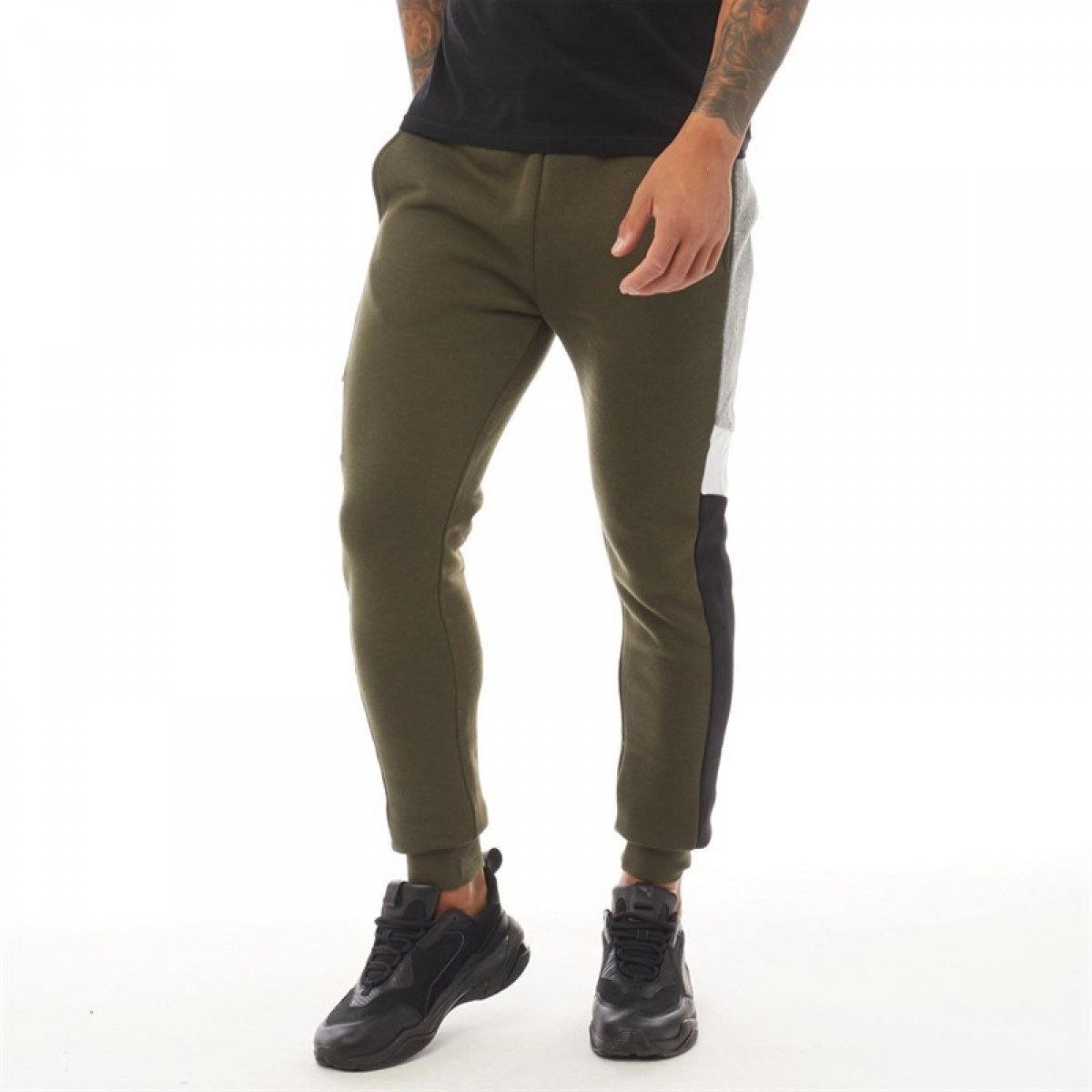 

Спортивные штаны Brave Soul Trax Fleece Khaki/Grey Grindle/Optic White/Jet Black Olive Green, L (48)